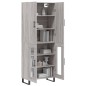 Highboard Grau Sonoma 69,5x34x180 cm Holzwerkstoff Highboard Grau Sonoma 69,5x34x180 cm Holzwerkstoff