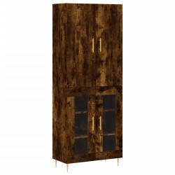 vidaXL Highboard Räuchereiche 69,5x34x180 cm Holzwerkstoff