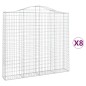 vidaXL Gabionen mit Hochbogen 8 Stk. 200x30x180/200cm Verzinktes Eisen vidaXL Gabionen mit Hochbogen 8 Stk. 200x30x180/200cm Verzinktes Eisen