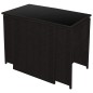 vidaXL 3-tlg. Bistro-Set mit Auflagen Poly Rattan Braun vidaXL 3-tlg. Bistro-Set mit Auflagen Poly Rattan Braun