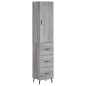 vidaXL Highboard Grau Sonoma 34,5x34x180 cm Holzwerkstoff vidaXL Highboard Grau Sonoma 34,5x34x180 cm Holzwerkstoff