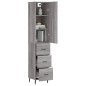vidaXL Highboard Grau Sonoma 34,5x34x180 cm Holzwerkstoff vidaXL Highboard Grau Sonoma 34,5x34x180 cm Holzwerkstoff