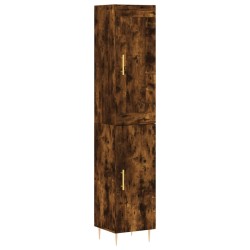 vidaXL Highboard Räuchereiche 34,5x34x180 cm Holzwerkstoff