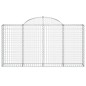 vidaXL Gabionen mit Hochbogen 14Stk. 200x30x100/120cm Verzinktes Eisen vidaXL Gabionen mit Hochbogen 14Stk. 200x30x100/120cm Verzinktes Eisen