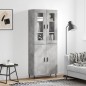 vidaXL Highboard Betongrau 69,5x34x180 cm Holzwerkstoff vidaXL Highboard Betongrau 69,5x34x180 cm Holzwerkstoff