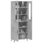 vidaXL Highboard Betongrau 69,5x34x180 cm Holzwerkstoff vidaXL Highboard Betongrau 69,5x34x180 cm Holzwerkstoff