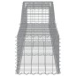 vidaXL Gabionen mit Hochbogen 2 Stk. 400x50x40/60cm Verzinktes Eisen vidaXL Gabionen mit Hochbogen 2 Stk. 400x50x40/60cm Verzinktes Eisen