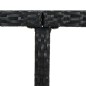 9-tlg. Garten-Essgruppe mit Auflagen Poly Rattan Schwarz 9-tlg. Garten-Essgruppe mit Auflagen Poly Rattan Schwarz