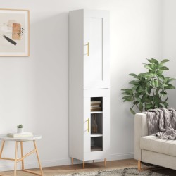 vidaXL Highboard Weiß 34,5x34x180 cm Holzwerkstoff