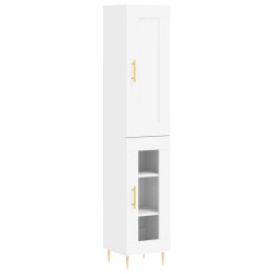vidaXL Highboard Weiß 34,5x34x180 cm Holzwerkstoff