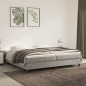 vidaXL Boxspringbett mit Matratze Hellgrau 200x200 cm Samt vidaXL Boxspringbett mit Matratze Hellgrau 200x200 cm Samt