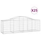 vidaXL Gabionen mit Hochbogen 25 Stk. 200x50x60/80 cm Verzinktes Eisen vidaXL Gabionen mit Hochbogen 25 Stk. 200x50x60/80 cm Verzinktes Eisen