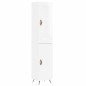 vidaXL Highboard Hochglanz-Weiß 34,5x34x180 cm Holzwerkstoff vidaXL Highboard Hochglanz-Weiß 34,5x34x180 cm Holzwerkstoff