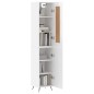 vidaXL Highboard Hochglanz-Weiß 34,5x34x180 cm Holzwerkstoff vidaXL Highboard Hochglanz-Weiß 34,5x34x180 cm Holzwerkstoff