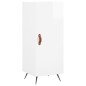 vidaXL Highboard Hochglanz-Weiß 34,5x34x180 cm Holzwerkstoff vidaXL Highboard Hochglanz-Weiß 34,5x34x180 cm Holzwerkstoff