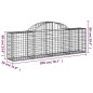 vidaXL Gabionen mit Hochbogen 10 Stk. 200x30x60/80 cm Verzinktes Eisen vidaXL Gabionen mit Hochbogen 10 Stk. 200x30x60/80 cm Verzinktes Eisen