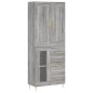 vidaXL Highboard Grau Sonoma 69,5x34x180 cm Holzwerkstoff vidaXL Highboard Grau Sonoma 69,5x34x180 cm Holzwerkstoff