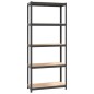 vidaXL Regale mit 5 Böden 5 Stk. Anthrazit Stahl & Holzwerkstoff vidaXL Regale mit 5 Böden 5 Stk. Anthrazit Stahl & Holzwerkstoff