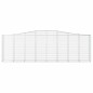 vidaXL Gabionen mit Hochbogen 15 Stk 400x50x120/140cm Verzinktes Eisen vidaXL Gabionen mit Hochbogen 15 Stk 400x50x120/140cm Verzinktes Eisen