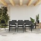 vidaXL 9-tlg. Garten-Essgruppe Schwarz Poly Rattan und Stahl vidaXL 9-tlg. Garten-Essgruppe Schwarz Poly Rattan und Stahl