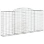 vidaXL Gabionen mit Hochbogen 6 Stk. 300x30x140/160cm Verzinktes Eisen vidaXL Gabionen mit Hochbogen 6 Stk. 300x30x140/160cm Verzinktes Eisen