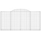 vidaXL Gabionen mit Hochbogen 6 Stk. 300x30x140/160cm Verzinktes Eisen vidaXL Gabionen mit Hochbogen 6 Stk. 300x30x140/160cm Verzinktes Eisen
