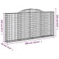 vidaXL Gabionen mit Hochbogen 6 Stk. 300x30x140/160cm Verzinktes Eisen vidaXL Gabionen mit Hochbogen 6 Stk. 300x30x140/160cm Verzinktes Eisen