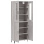 vidaXL Highboard Grau Sonoma 69,5x34x180 cm Holzwerkstoff vidaXL Highboard Grau Sonoma 69,5x34x180 cm Holzwerkstoff