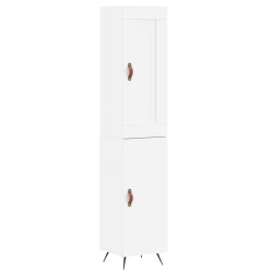 vidaXL Highboard Weiß 34,5x34x180 cm Holzwerkstoff