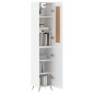 vidaXL Highboard Weiß 34,5x34x180 cm Holzwerkstoff vidaXL Highboard Weiß 34,5x34x180 cm Holzwerkstoff