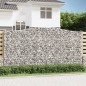 vidaXL Gabionen mit Hochbogen 6 Stk. 400x30x200/220cm Verzinktes Eisen vidaXL Gabionen mit Hochbogen 6 Stk. 400x30x200/220cm Verzinktes Eisen