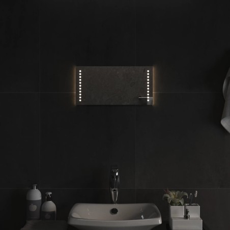 vidaXL LED-Badspiegel 20x40 cm
