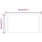 vidaXL LED-Badspiegel 20x40 cm vidaXL LED-Badspiegel 20x40 cm