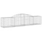 vidaXL Gabionen mit Hochbogen 13 Stk. 300x50x60/80 cm Verzinktes Eisen vidaXL Gabionen mit Hochbogen 13 Stk. 300x50x60/80 cm Verzinktes Eisen