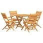 vidaXL 5-tlg. Garten-Essgruppe Massivholz Teak vidaXL 5-tlg. Garten-Essgruppe Massivholz Teak
