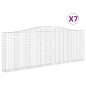 vidaXL Gabionen mit Hochbogen 7 Stk. 400x30x140/160cm Verzinktes Eisen vidaXL Gabionen mit Hochbogen 7 Stk. 400x30x140/160cm Verzinktes Eisen