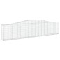 vidaXL Gabionen mit Hochbogen 3 Stk. 400x30x80/100cm Verzinktes Eisen vidaXL Gabionen mit Hochbogen 3 Stk. 400x30x80/100cm Verzinktes Eisen