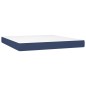 vidaXL Boxspringbett mit Matratze & LED Blau 180x200 cm Stoff vidaXL Boxspringbett mit Matratze & LED Blau 180x200 cm Stoff