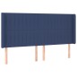 vidaXL Boxspringbett mit Matratze & LED Blau 180x200 cm Stoff vidaXL Boxspringbett mit Matratze & LED Blau 180x200 cm Stoff