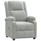 vidaXL Relaxsessel Hellgrau Samt vidaXL Relaxsessel Hellgrau Samt