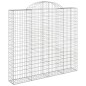 vidaXL Gabionen mit Hochbogen 2 Stk. 200x50x180/200cm Verzinktes Eisen vidaXL Gabionen mit Hochbogen 2 Stk. 200x50x180/200cm Verzinktes Eisen