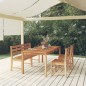 vidaXL 4-tlg. Garten-Essgruppe Massivholz Teak vidaXL 4-tlg. Garten-Essgruppe Massivholz Teak
