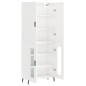 vidaXL Highboard Hochglanz-Weiß 69,5x34x180 cm Holzwerkstoff vidaXL Highboard Hochglanz-Weiß 69,5x34x180 cm Holzwerkstoff