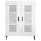 vidaXL Highboard Hochglanz-Weiß 69,5x34x180 cm Holzwerkstoff vidaXL Highboard Hochglanz-Weiß 69,5x34x180 cm Holzwerkstoff