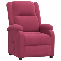 vidaXL Relaxsessel Weinrot Samt
