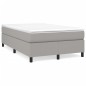 vidaXL Boxspringbett mit Matratze Hellgrau 120x200 cm Stoff vidaXL Boxspringbett mit Matratze Hellgrau 120x200 cm Stoff