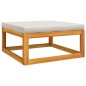 vidaXL 9-tlg. Garten-Lounge-Set mit Hellgrauen Kissen Massivholz vidaXL 9-tlg. Garten-Lounge-Set mit Hellgrauen Kissen Massivholz
