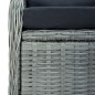 vidaXL 5-tlg. Garten-Essgruppe Hellgrau Poly Rattan vidaXL 5-tlg. Garten-Essgruppe Hellgrau Poly Rattan