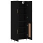 Highboard Schwarz 69,5x34x180 cm Holzwerkstoff Highboard Schwarz 69,5x34x180 cm Holzwerkstoff