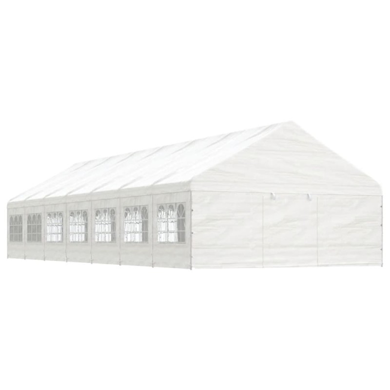 vidaXL Pavillon mit Dach Weiß 15,61x5,88x3,75 m Polyethylen vidaXL Pavillon mit Dach Weiß 15,61x5,88x3,75 m Polyethylen